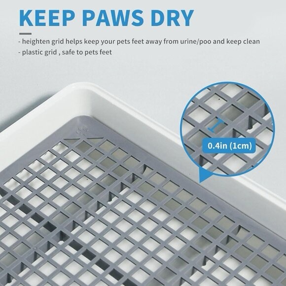 Litter Box with Grid, Small - 12inch x 15inch for small pets - Picture 5 of 6